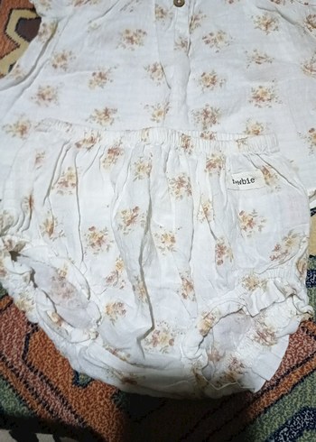 Kız Çocuk Beyaz Keten Bohem Elbise - Görsel 6