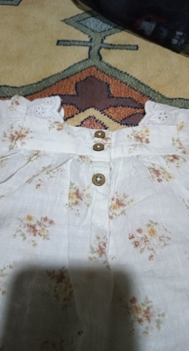 Kız Çocuk Beyaz Keten Bohem Elbise - Görsel 4