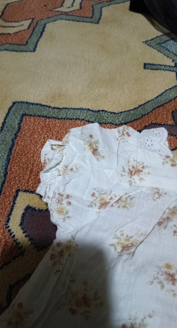 Kız Çocuk Beyaz Keten Bohem Elbise - Görsel 5