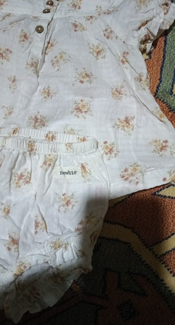 Kız Çocuk Beyaz Keten Bohem Elbise - Görsel 2