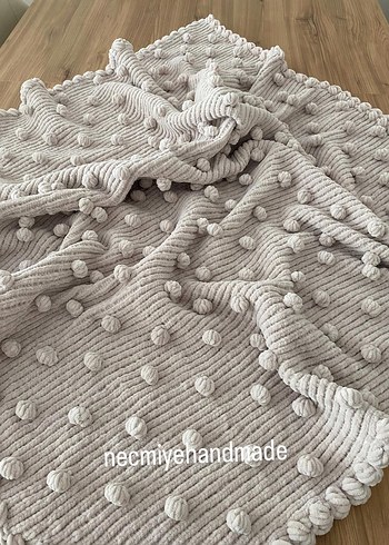 Gri Örgü Çocuk Battaniyesi - Görsel 2