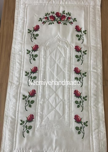 Nakışlı Beyaz Bohça Seti - Görsel 3