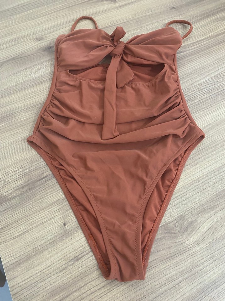 Kiremit renk Kadın Mayo 38 beden - Görsel 3