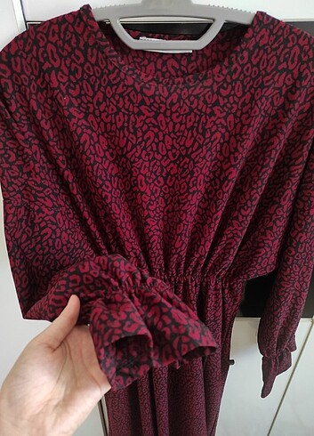Kadın bordo elbise 
