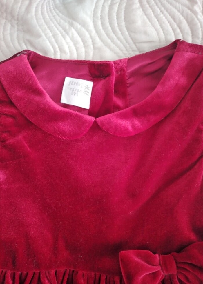 Kadife elbise - Görsel 3