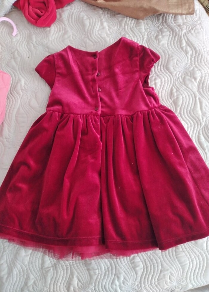 Kadife elbise - Görsel 5