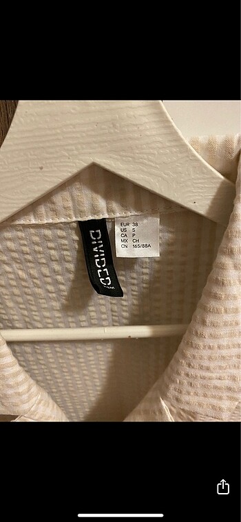 m Beden camel Renk H&M Crop Gömlek
