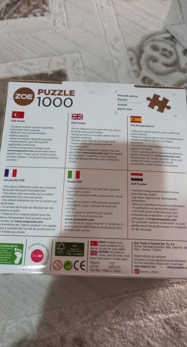 1000 Parçalı Renkli Manzara Puzzle - Görsel 3