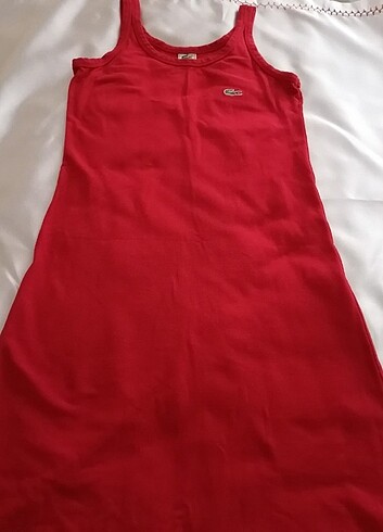 Lacoste Kırmızı Elbise Orijinal