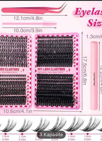 800 Adet Takma Kirpik Seti - Görsel 5