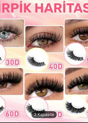 800 Adet Takma Kirpik Seti - Görsel 3