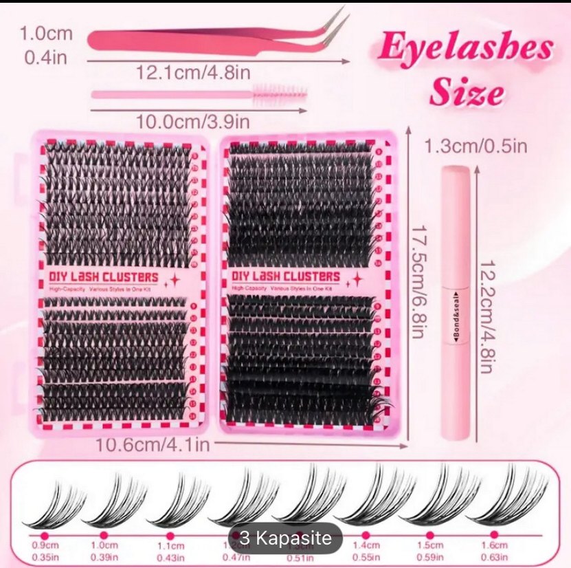 800 Adet Takma Kirpik Seti - Görsel 5