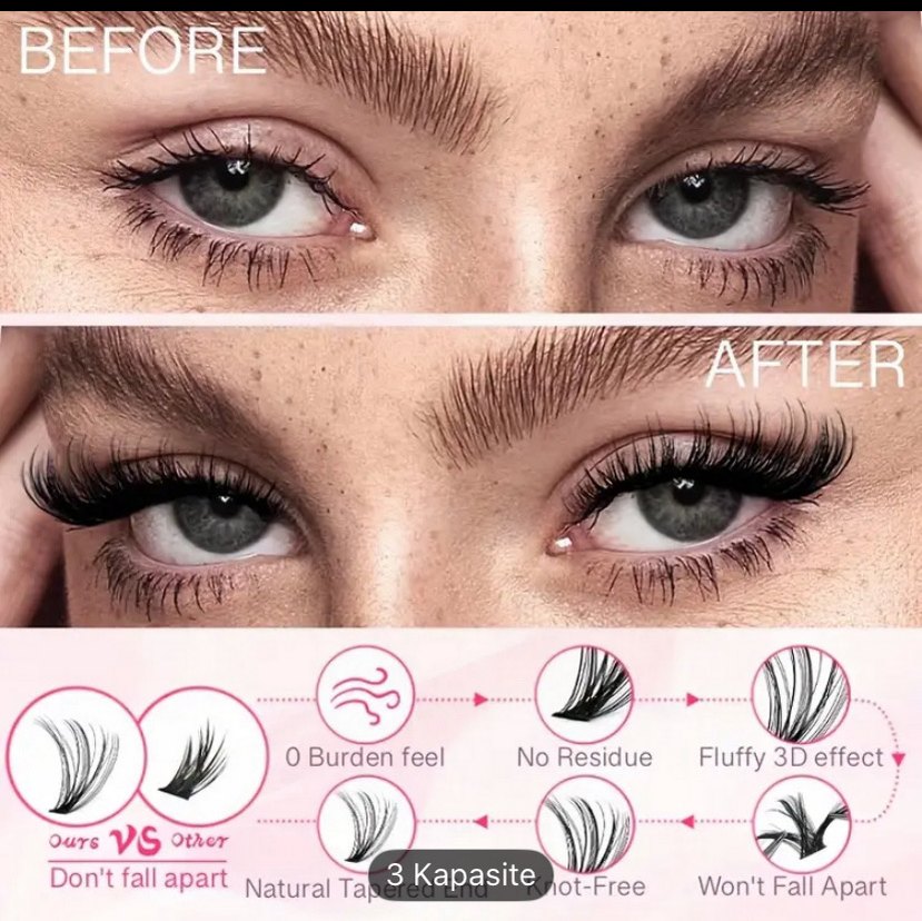 800 Adet Takma Kirpik Seti - Görsel 4
