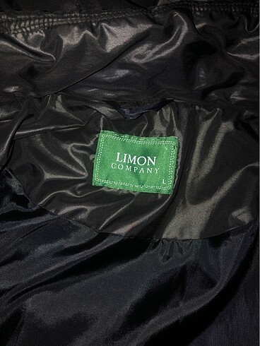 l Beden siyah Renk Limon company şişme şapkası tüylü yelek
