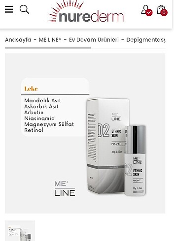 ME LINE ETHNIC SKIN NIGHT GECE KREMI