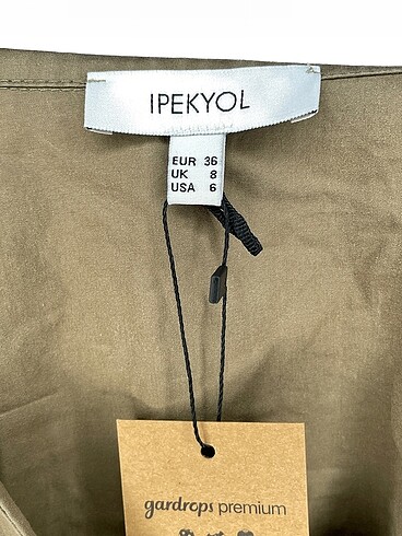 36 Beden haki Renk ipekyol Kısa Elbise %70 İndirimli.