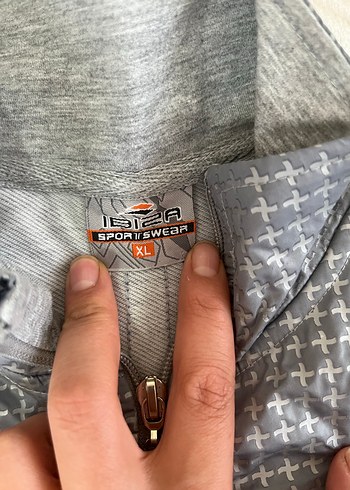 Gri Fermuarlı eşofman takımı - Görsel 5