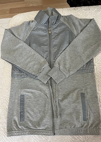 Gri Fermuarlı eşofman takımı - Görsel 2