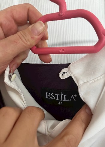 Mor Düğmeli Kadın Takım pantolonlu - Görsel 3