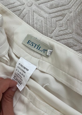 Mor Düğmeli Kadın Takım pantolonlu - Görsel 5