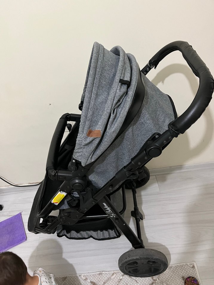 Gri Bebek Arabası - Görsel 3