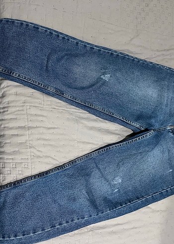 Kadın Mavi Denim Midi Jean Pantolon