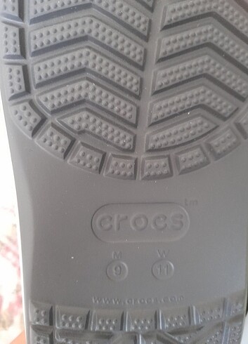 42 Beden gri Renk Sıfır orijinal crocs terlik
