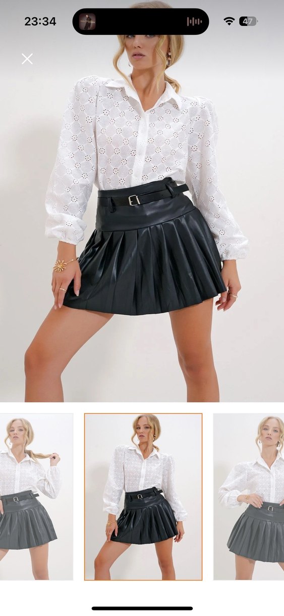 Güpürlü gömlek - Görsel 4