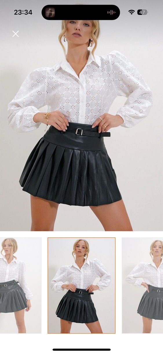 Güpürlü gömlek - Görsel 3