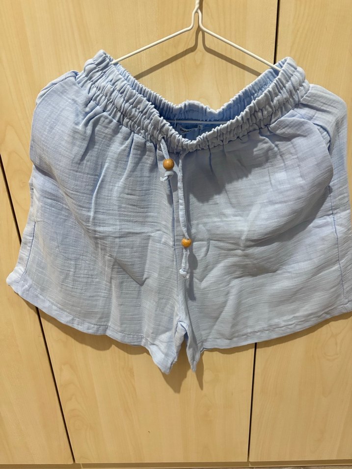 Mavi ikili takım şort bluz - Görsel 5