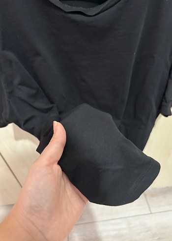 kolları tül Siyah Bluz - Görsel 5