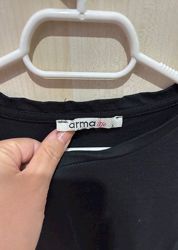 kolları tül Siyah Bluz - Görsel 4