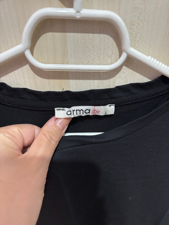 kolları tül Siyah Bluz - Görsel 4