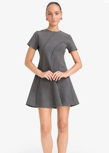 Defacto gri elbise - Görsel 2
