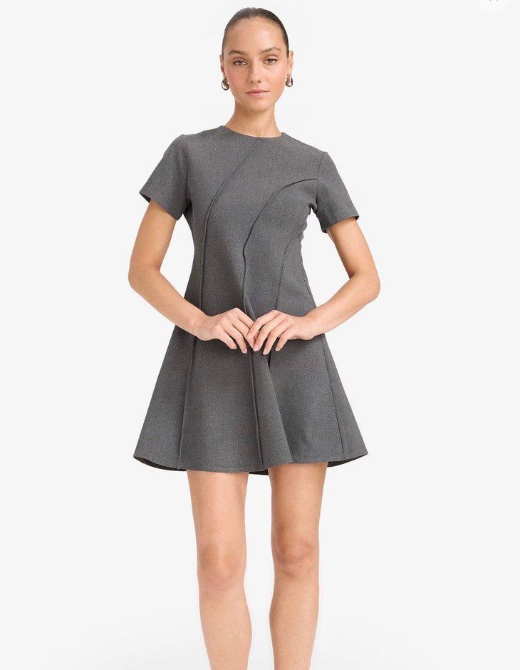 Defacto gri elbise - Görsel 2