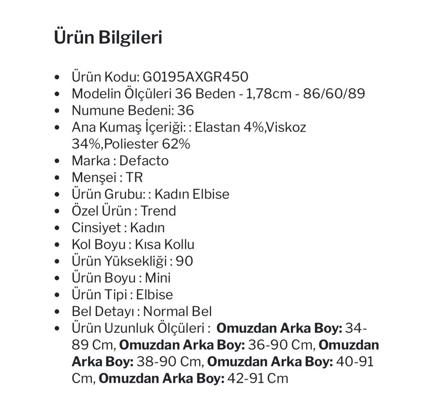 Defacto gri elbise - Görsel 4