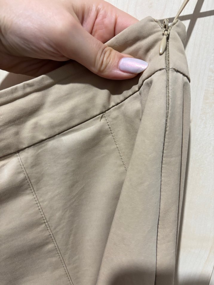 Bej Midi Kadın Uzun Etek mango - Görsel 4