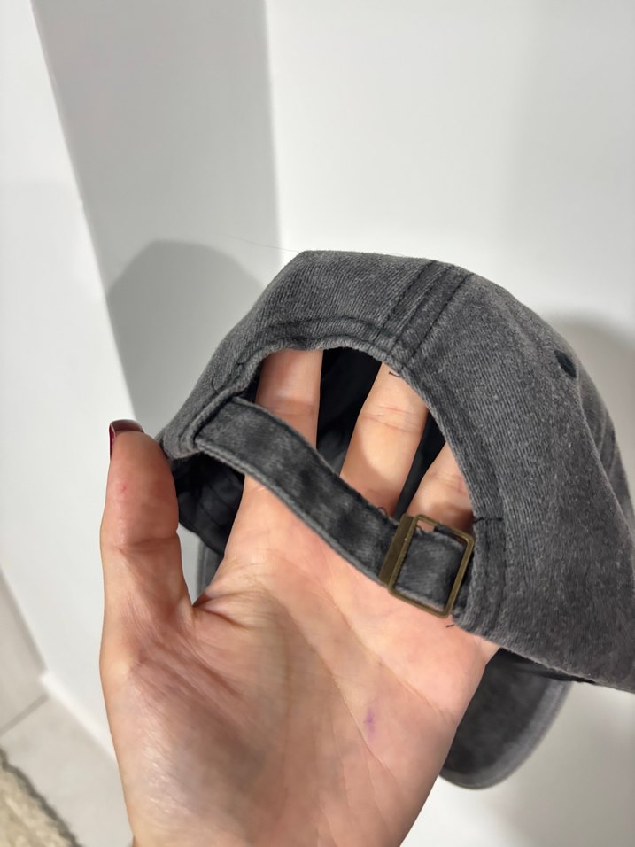 Gri Denim Milano Nakışlı Kadın Şapka - Görsel 2