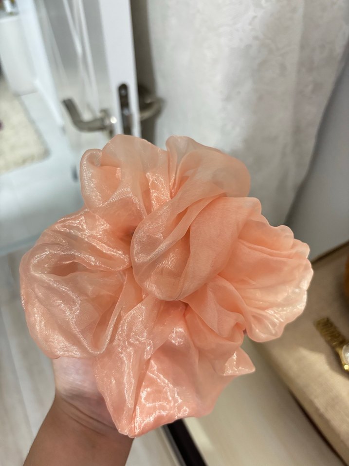 Şeffaf Bej tül Toka - Görsel 3