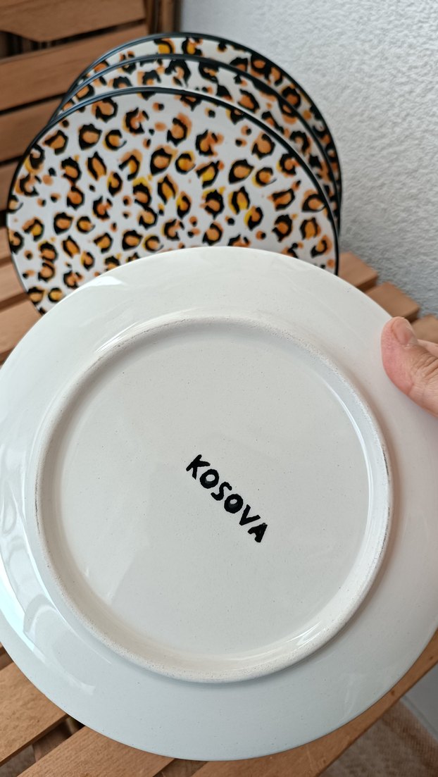 Leopar Desenli pasta tabağı - Görsel 3