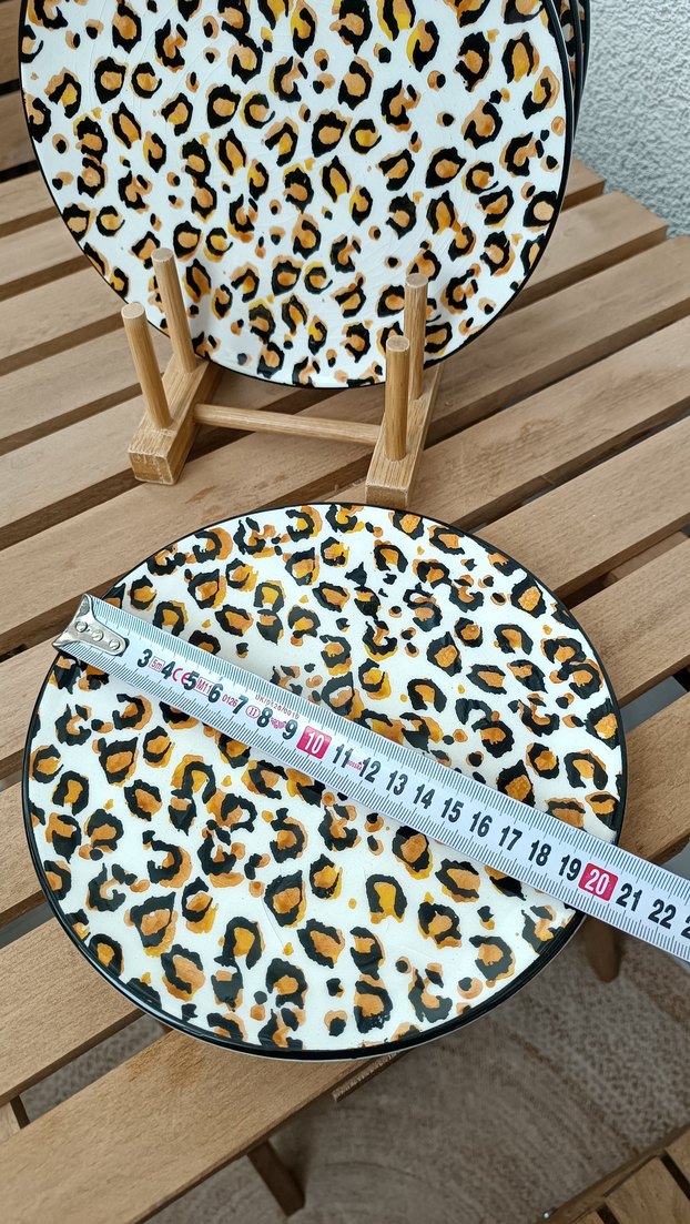 Leopar Desenli pasta tabağı - Görsel 2