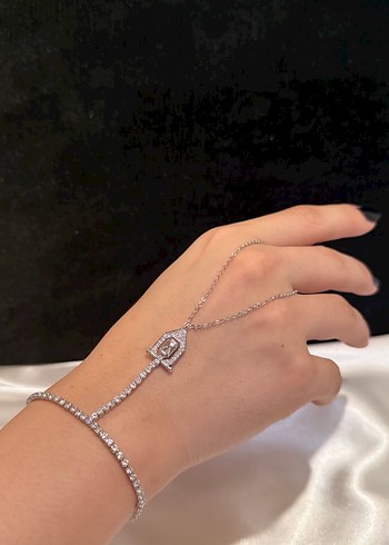 Zarif Taş Detaylı  Silver Renkli Şahmeran - Görsel 2