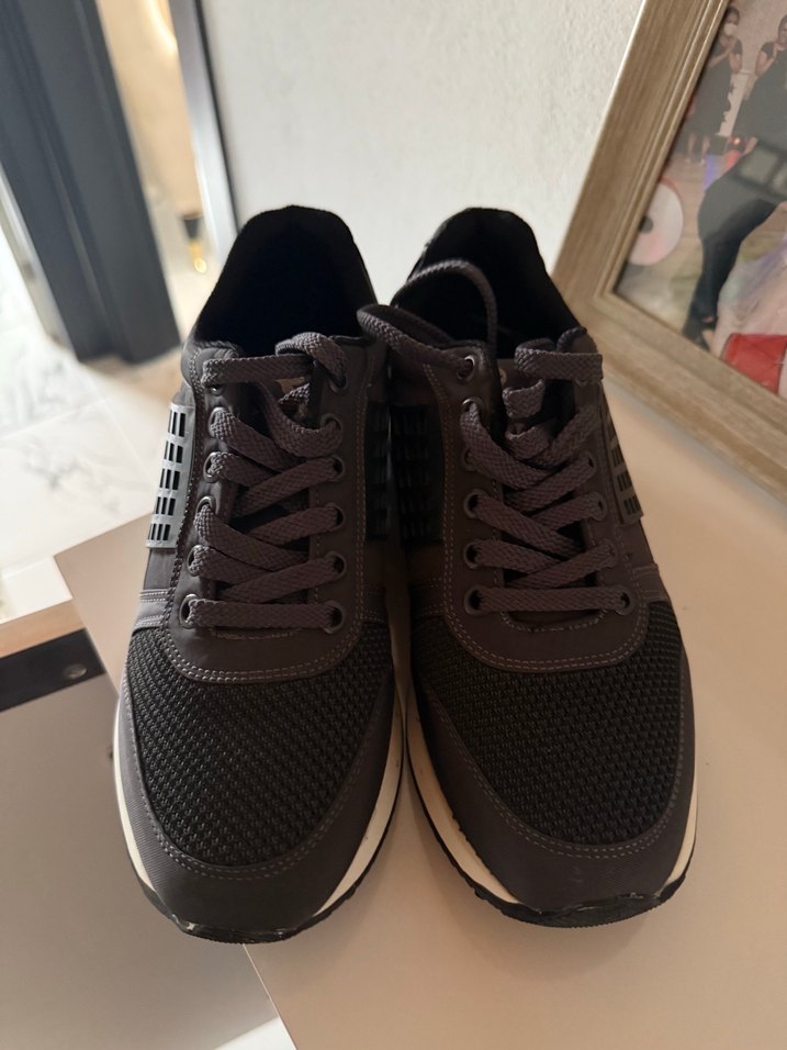 Gri Bağcıklı  Spor Ayakkabı - Görsel 2