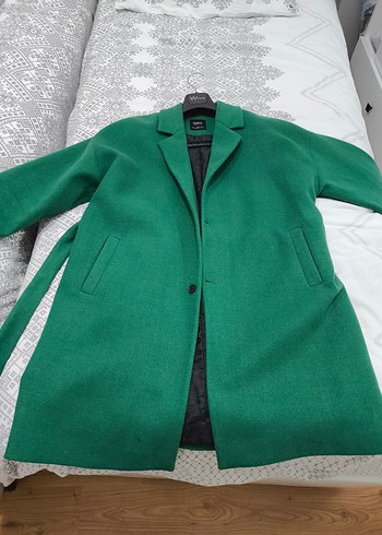 Vamos | Erkek Yeşil kaşe kaban - Görsel 2