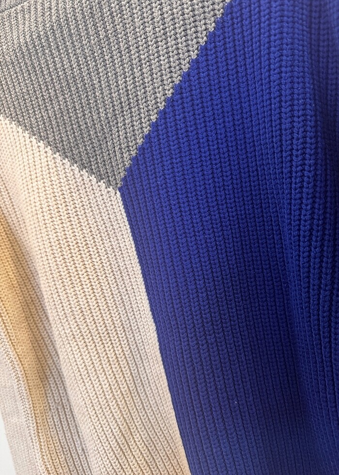 Trendyolmilla renkli kalın kazak - Görsel 2