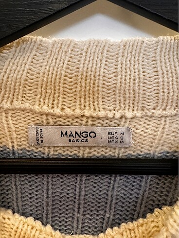 Mango çizgili kazak - Görsel 4