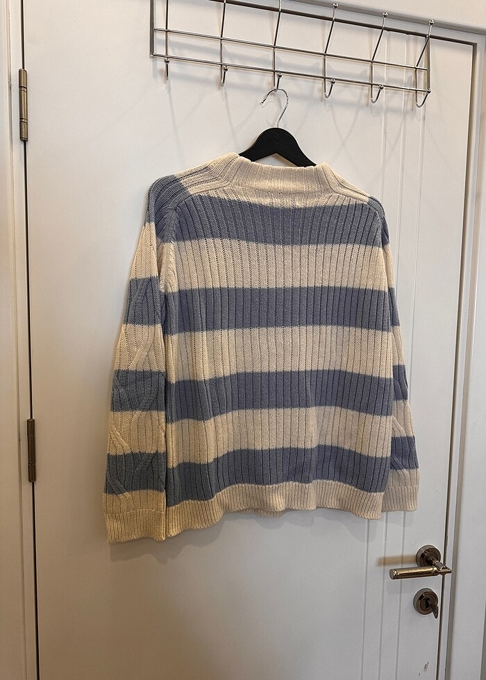 Mango çizgili kazak - Görsel 3