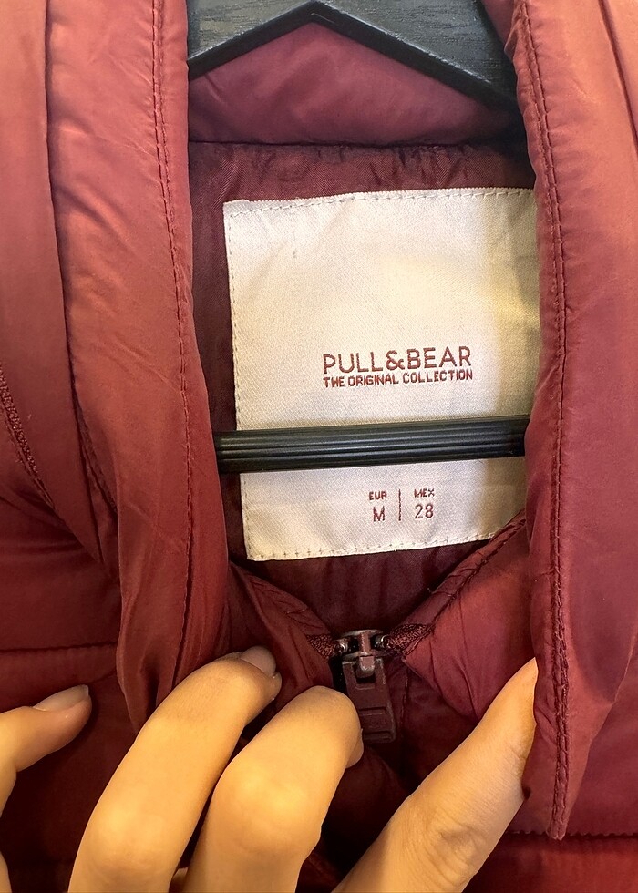 Pull and bear bordo mont - Görsel 4