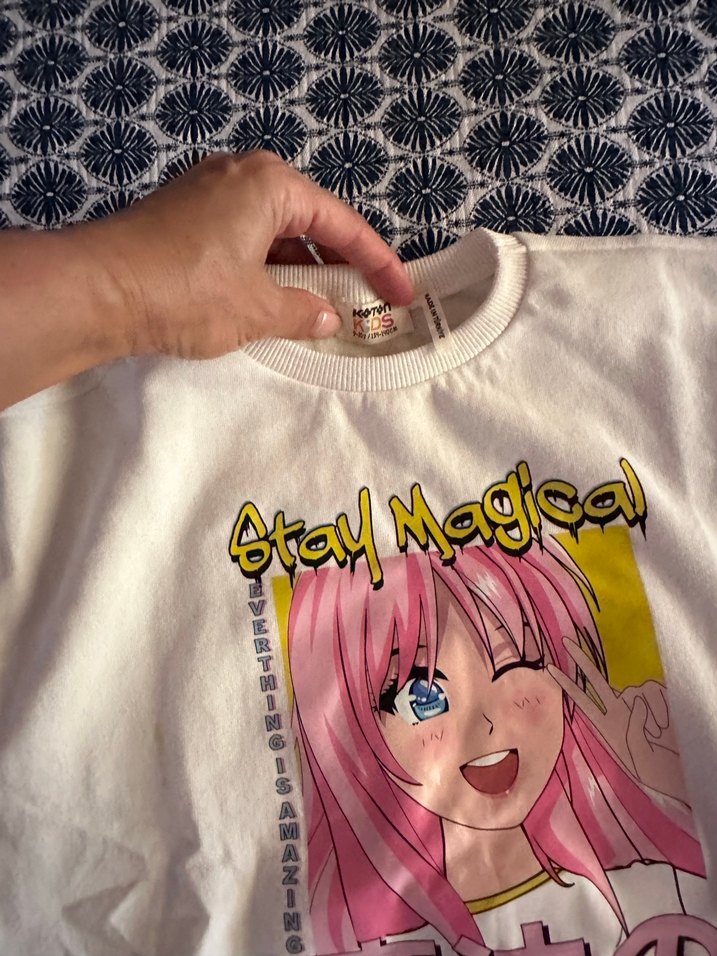 Baskılı Beyaz Kadın Sweatshirt - Görsel 2