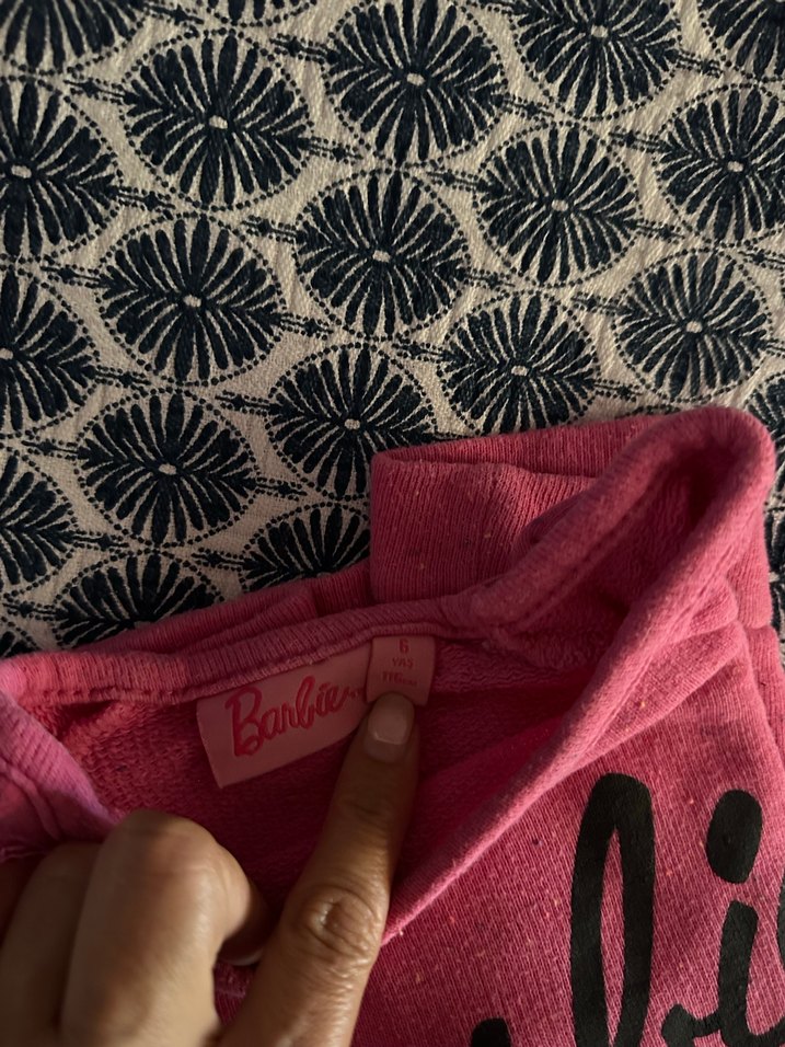 Fur Detaylı Barbie Desenli Pembe Kız çocuk - Görsel 2